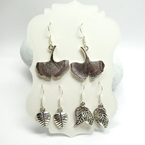 Leaf earrings - Picture 6 of 6